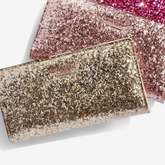 kate spade Handbags - Kate Spade | Silver & Gold ✨ Sparkly Wallet